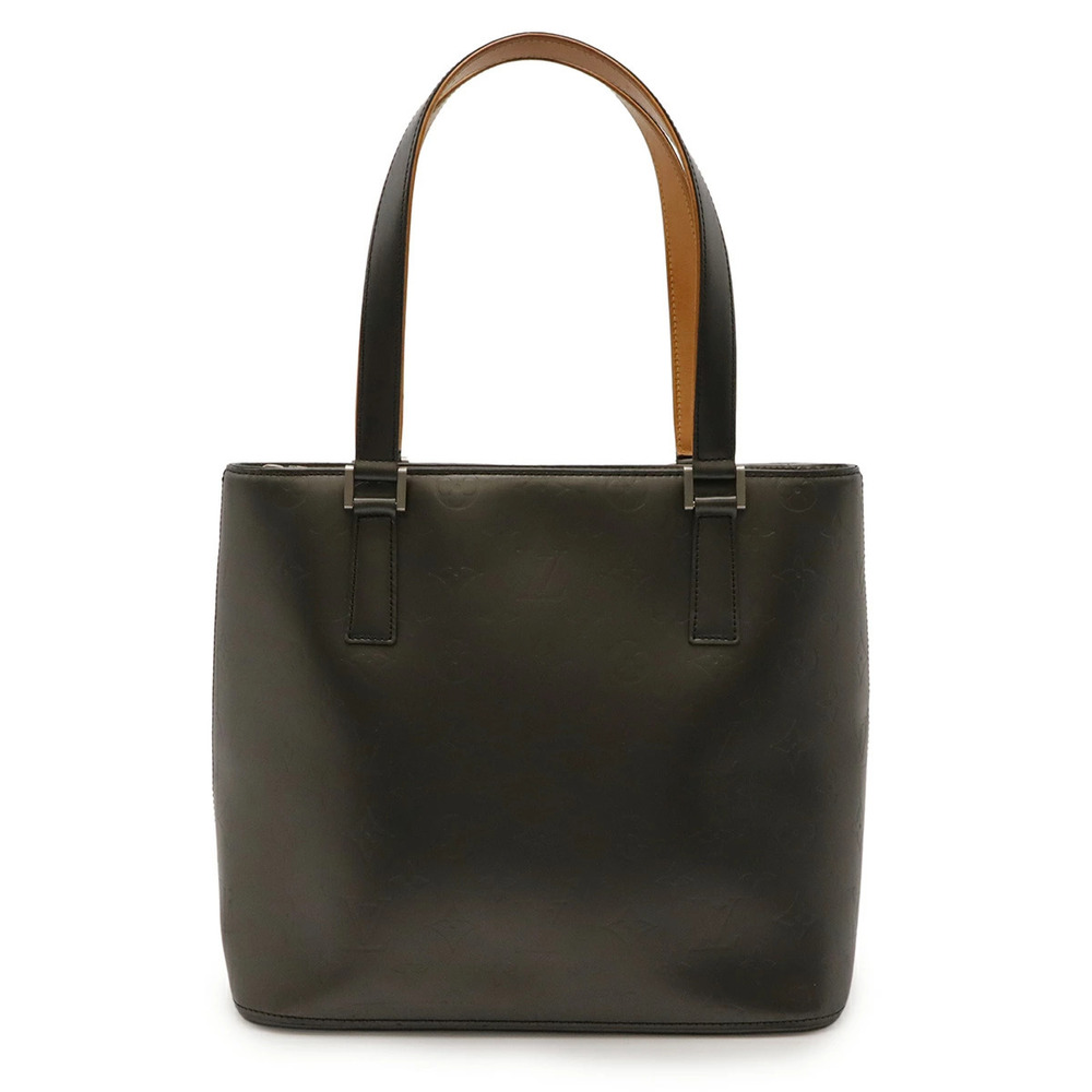 LOUIS VUITTON Monogram Matte Stockton Tote Bag Shoulder Leather Noir Black